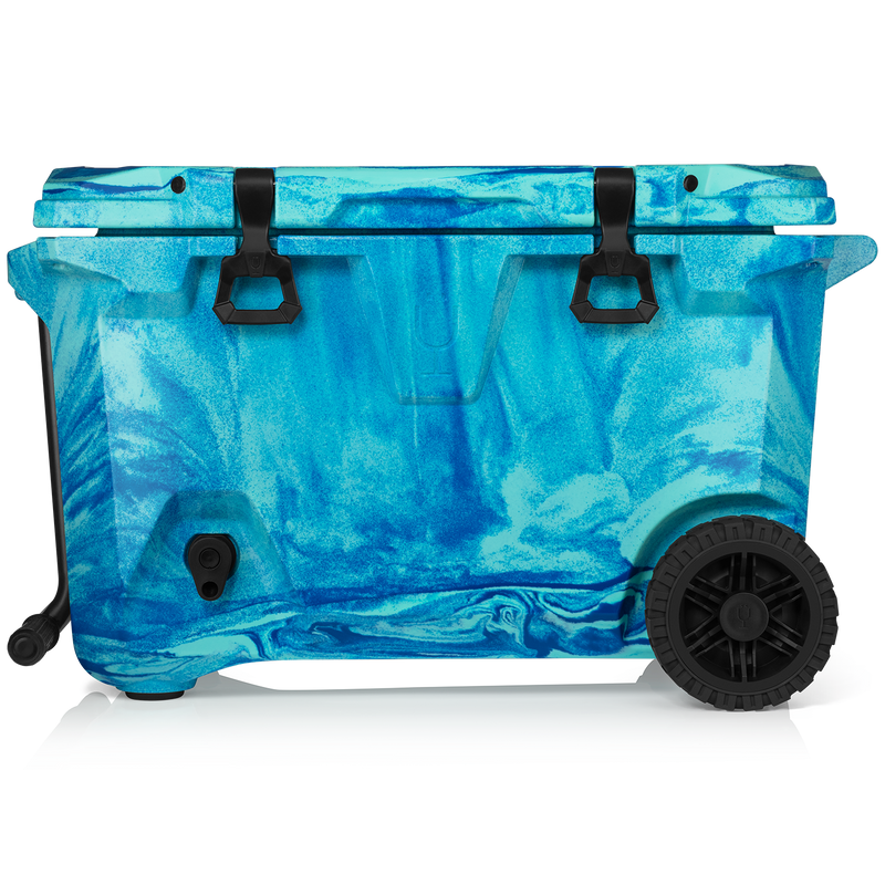 BrüTank 55-Quart Rolling Cooler | Ocean Swirl Q0