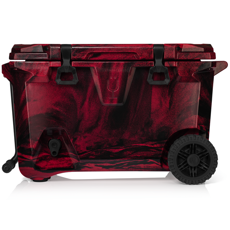 BrüTank 55-Quart Rolling Cooler | Red & Black Swirl Q9
